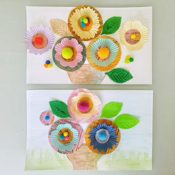 Plate CLXIX Mixed-Media Flower Bouquet