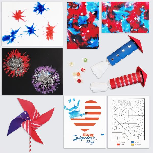 6 Patriotic Crafts for Kids + FREE Downloads