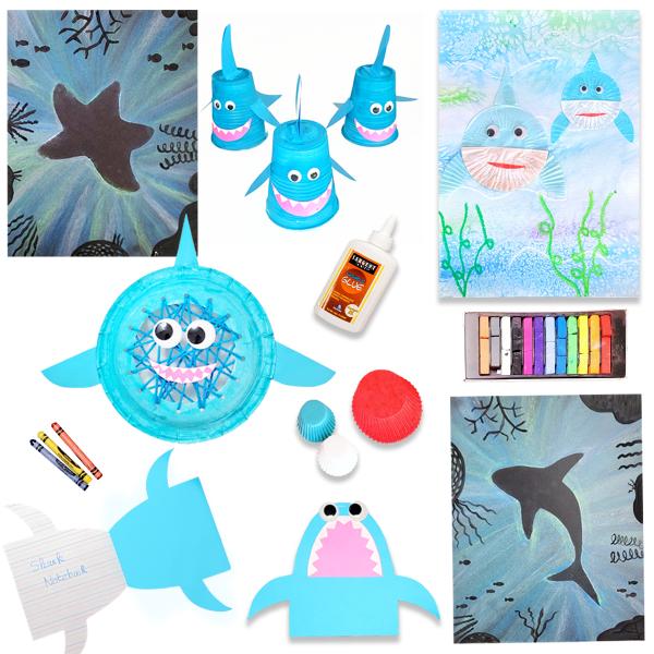 5 Shark Week Crafts for Kids + FREE Templates