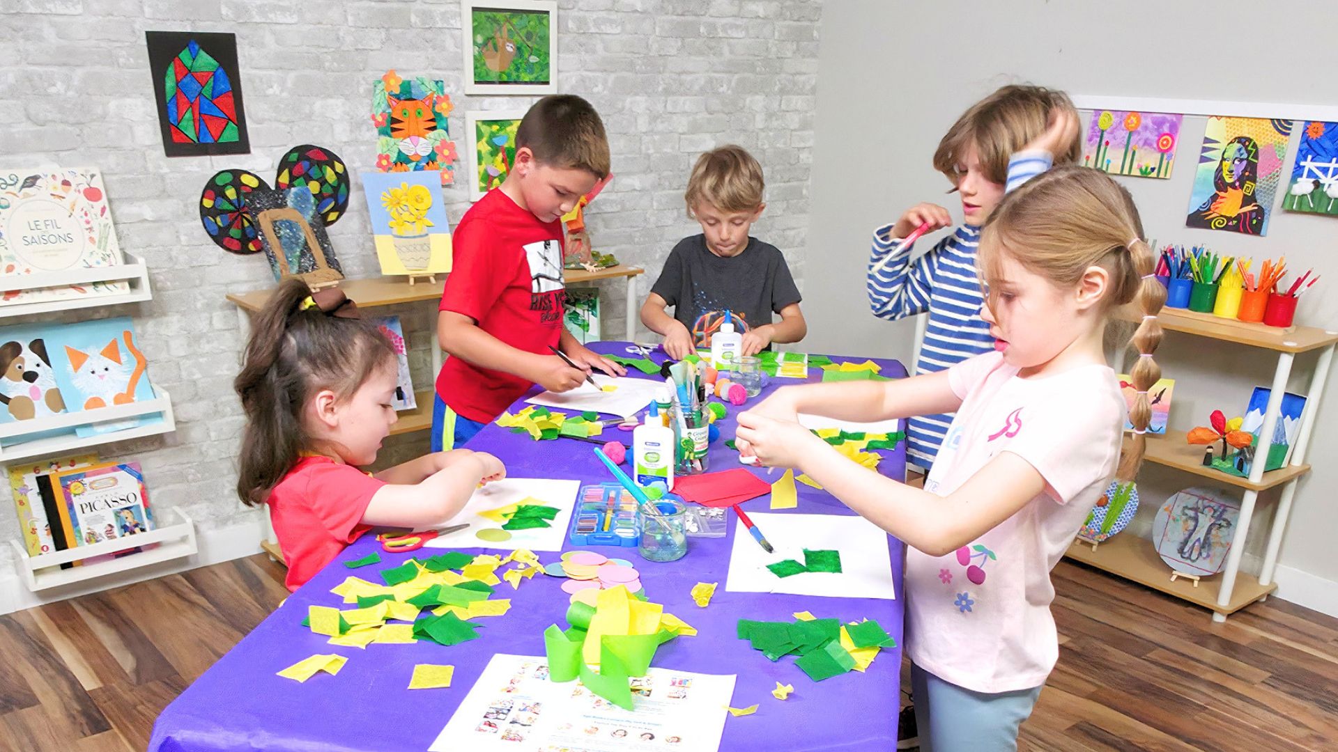 Kids Making Art Together