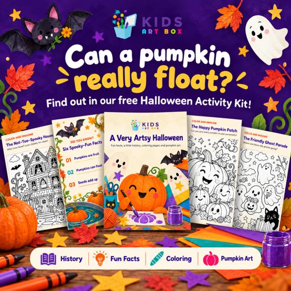 A Very Artsy Halloween: Free Printable for Kids
