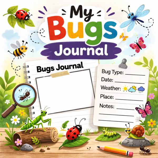 Free Kids Bug Journal | Kids Art Box