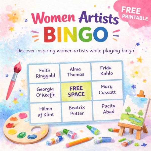Free Women Artists Discovery Bingo