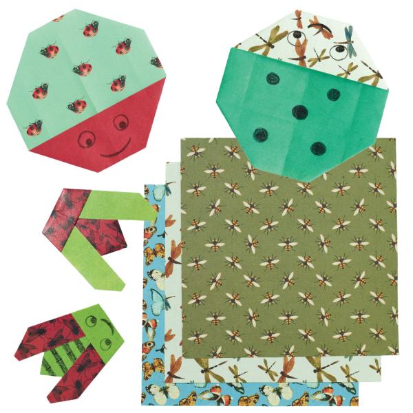 Ladybug and Bee Origami