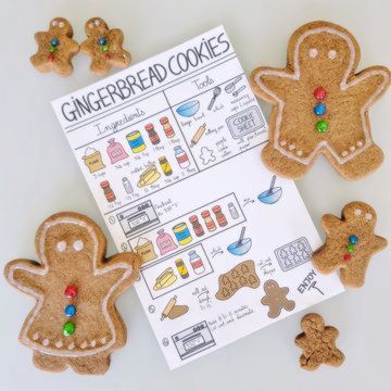 Gingerbread Man Visual Recipe
