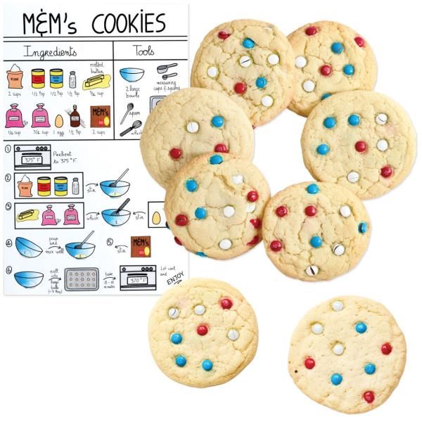 Independence Day Cookies Visual Recipe
