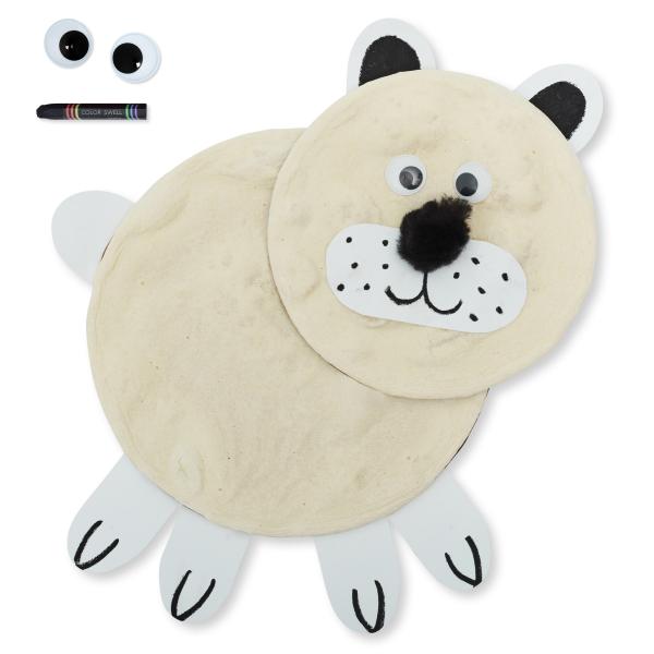 Puffy Paint Polar Bear craft for kids
