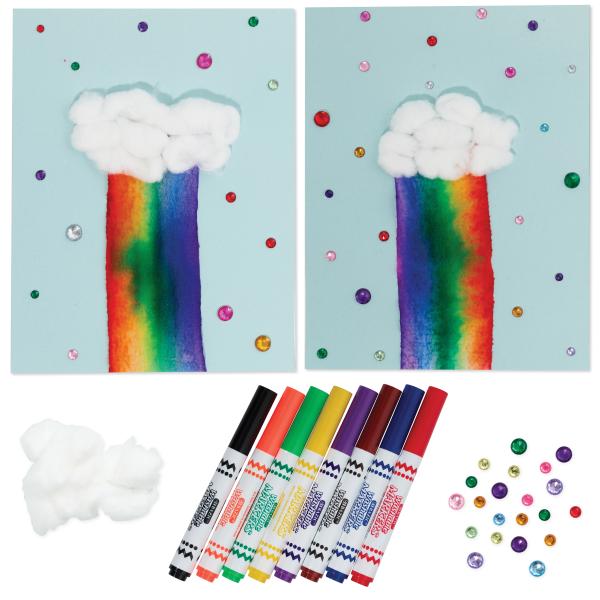 Walking Rainbow Science Project for preschoolers