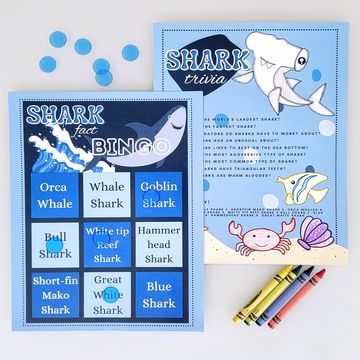 Shark Facts Science Bingo