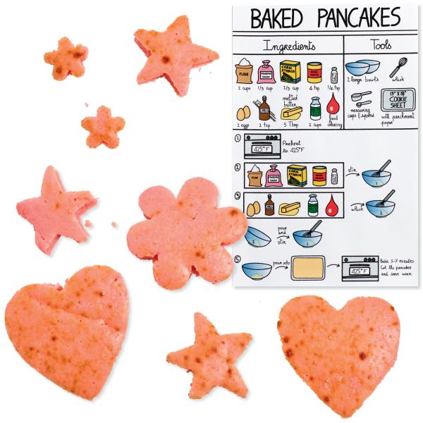 Valentine's Day Pancakes Visual Recipe