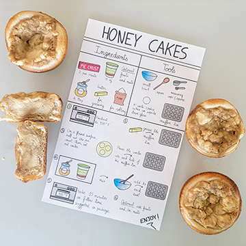Ancient Roman Honey Cake Visual Recipe