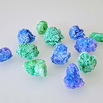 Sparkly Rock Salt and Glue Gems