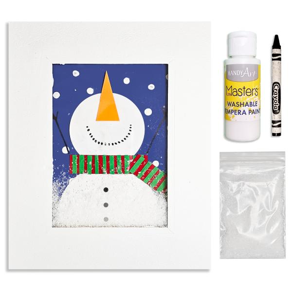 snowglobe snowman christmas craft for kids