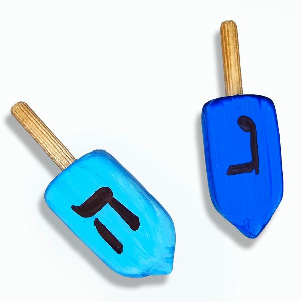 DIY clay dreidels for children