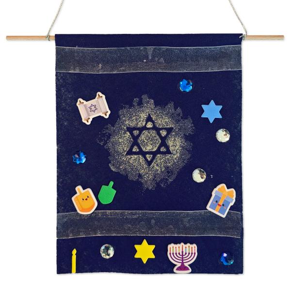 Hanukkah Stencil Wall Hanger