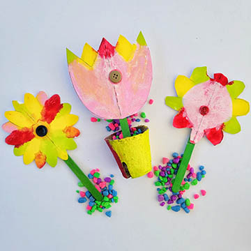 Symmetrical Flower Pot Craft