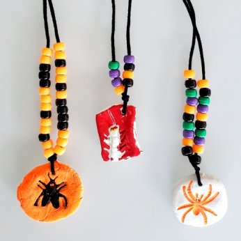 Halloween necklace activity