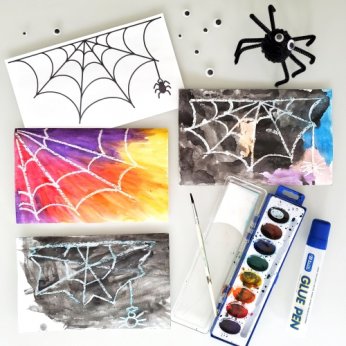 Spiderweb paint resist