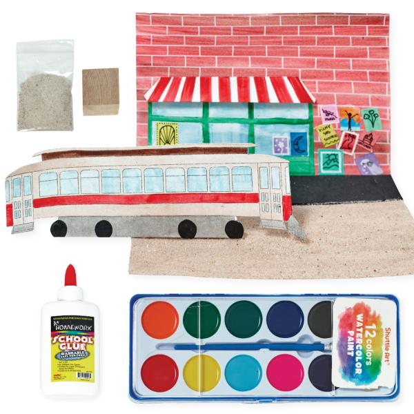 1890s Street Diorama with Posters