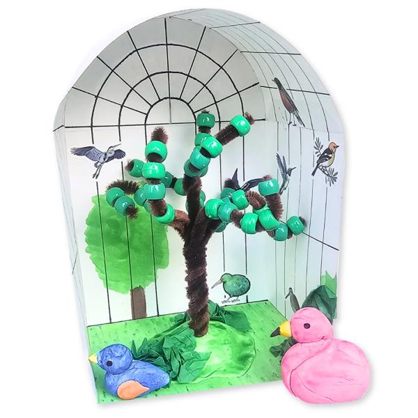 The Aviary Diorama: Step into a World of Birds