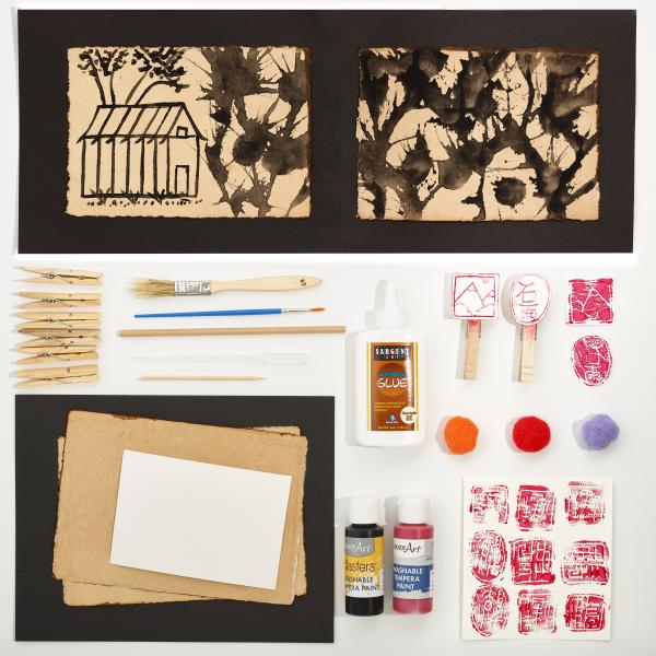 Inkblots and Seal Stamp Techniques