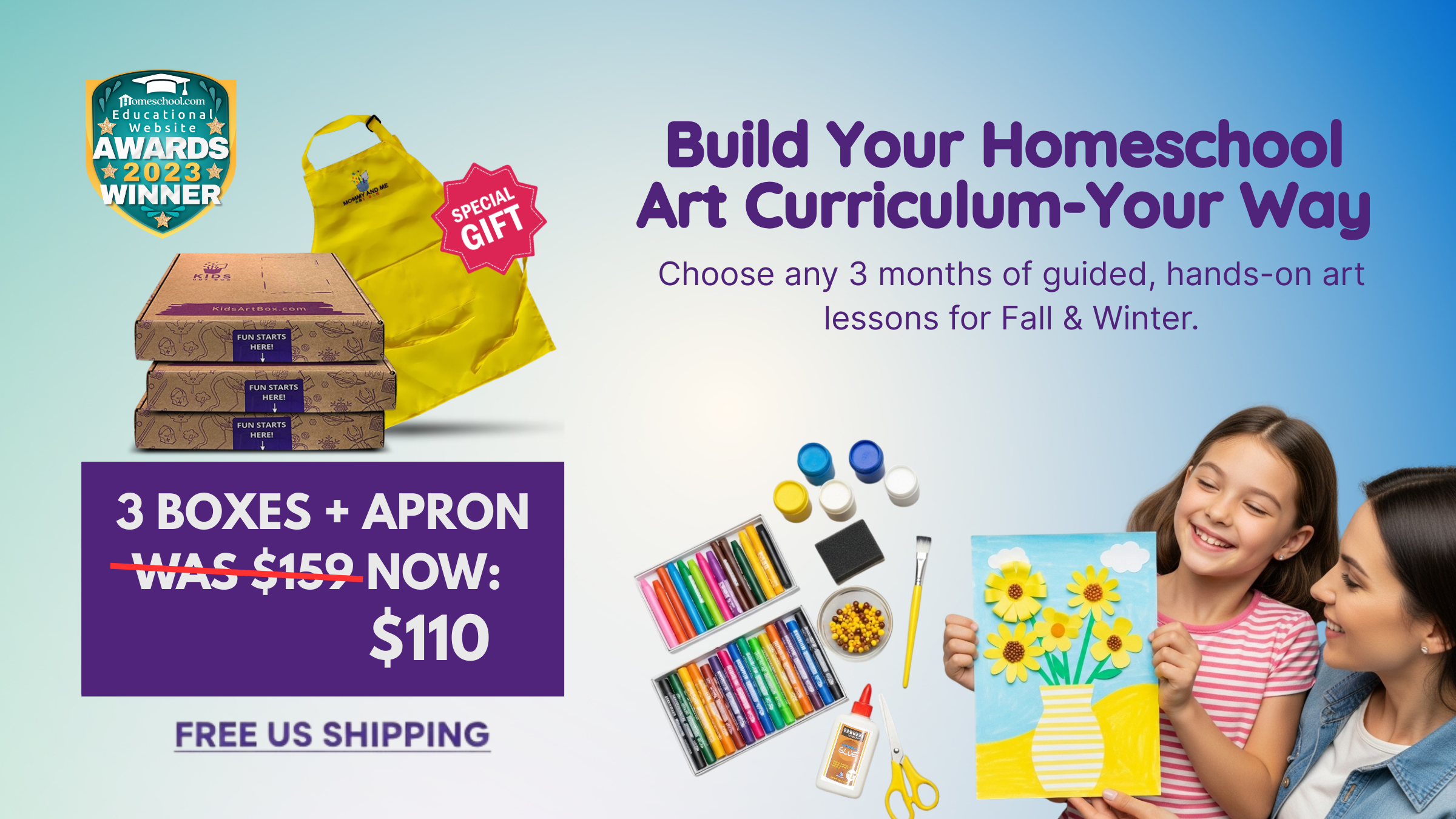 3 BOXES + 1 APRON<br>
WAS $159, NOW $110